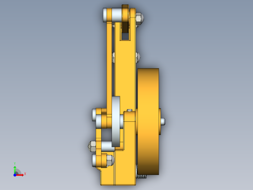 蒸汽机balanced-beam-steam-engine-1835-模型格式为 stp creo前视缩略图