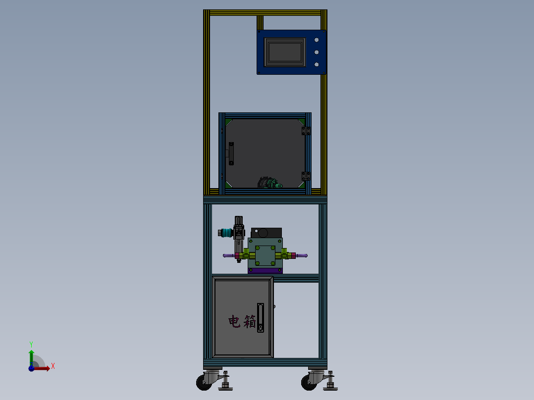 水泵爆破实验台前视图
