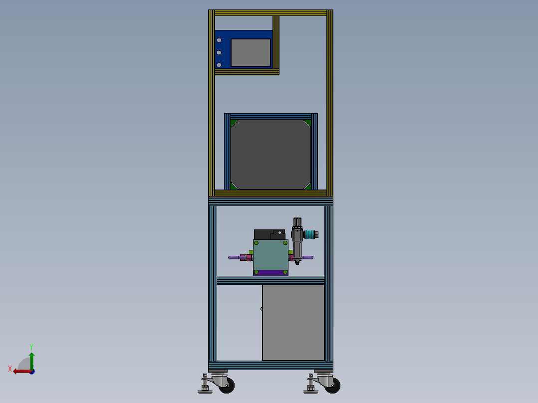 水泵爆破实验台后视图