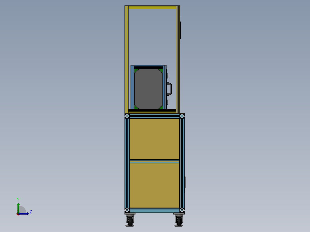 水泵爆破实验台左视图