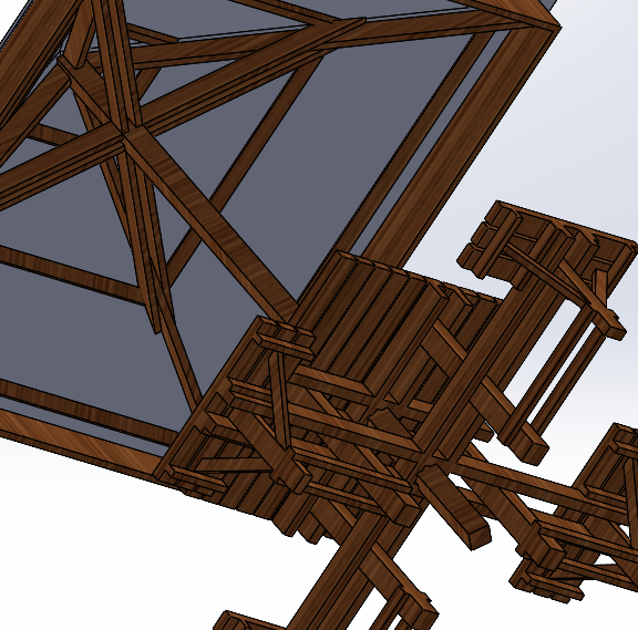 花园桌台设计模型