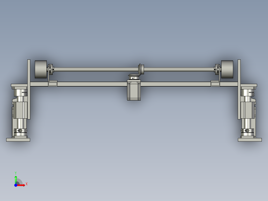 顶升传送机前视图