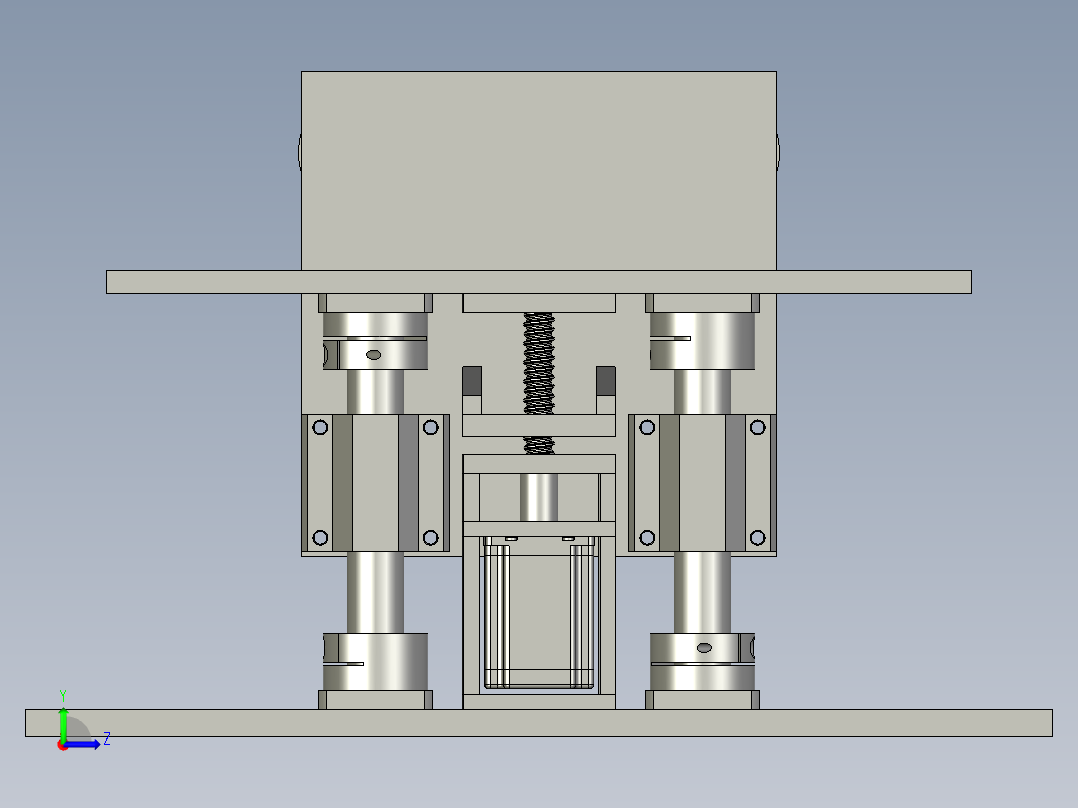 顶升传送机左视图