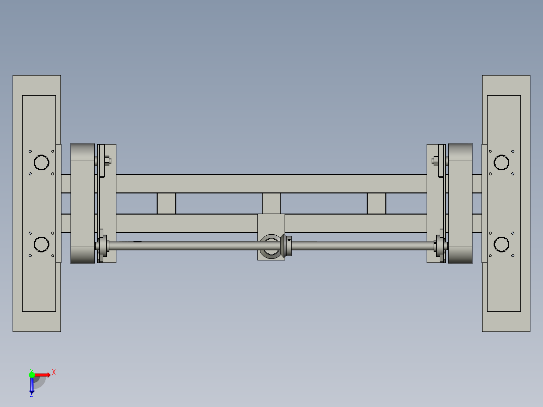 顶升传送机俯视图