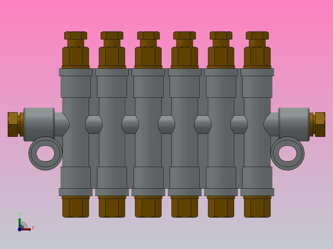 T型检知容积式分配器[T-600]前视图