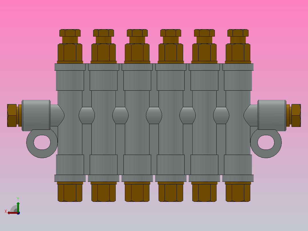 T型检知容积式分配器[T-600]后视图