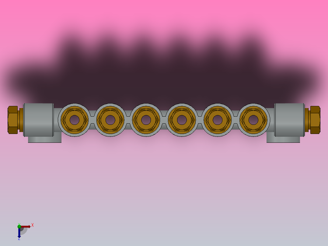 T型检知容积式分配器[T-600]俯视图