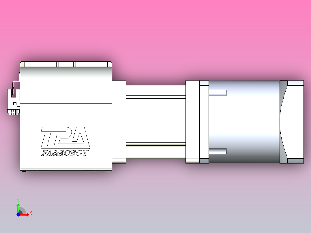 带式直线轴半闭式TPA-ONB-100-232-L850-DL-J90-N3前视图