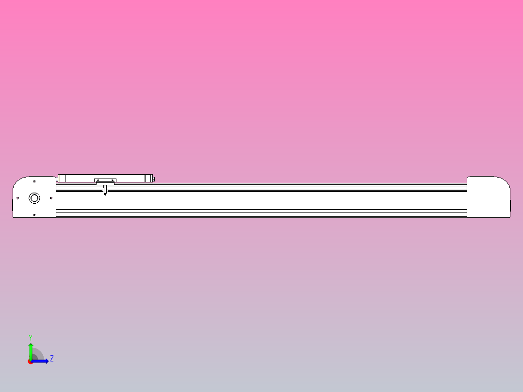 带式直线轴半闭式TPA-ONB-100-232-L850-DL-J90-N3左视图