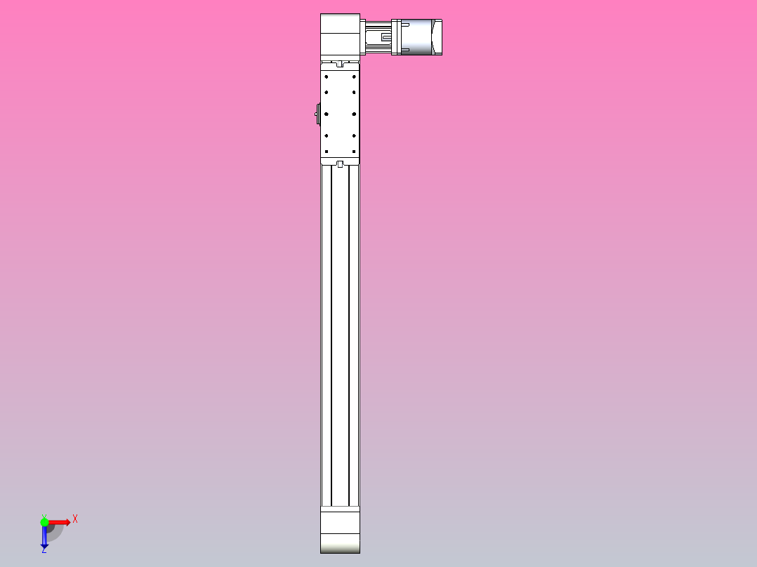 带式直线轴半闭式TPA-ONB-100-232-L850-DL-J90-N3俯视图