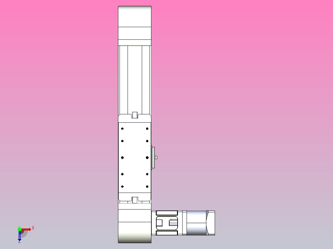 带式直线轴半闭式TPA-ONB-80-170-L150-DR-J60-N3俯视图