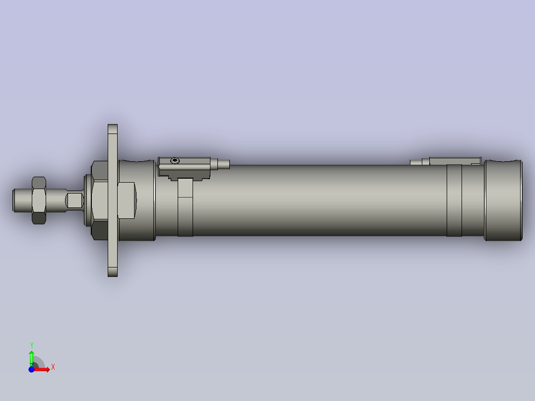 气缸AIRTACMAL25x100_S_U_FA_M_2__0_前视图