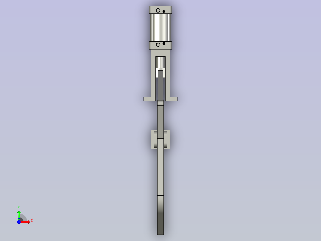 抱紧机构前视图