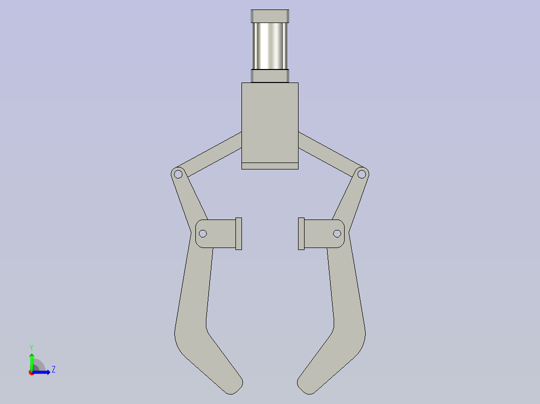 抱紧机构左视图
