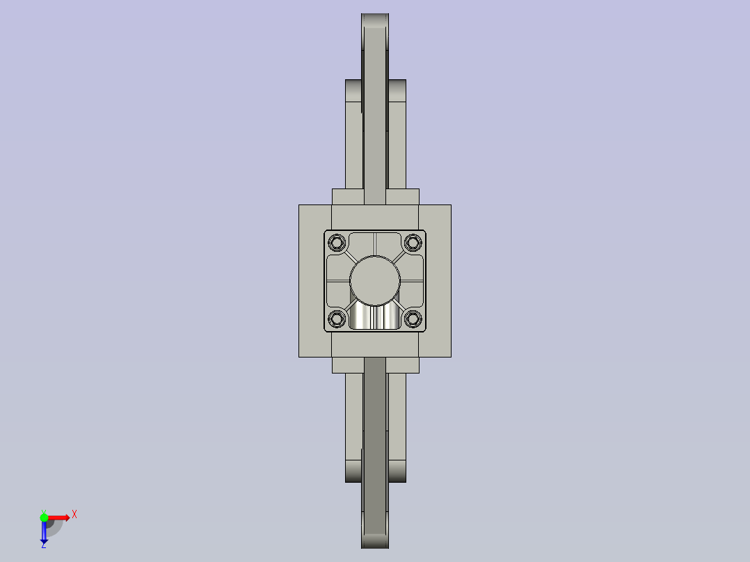 抱紧机构俯视图