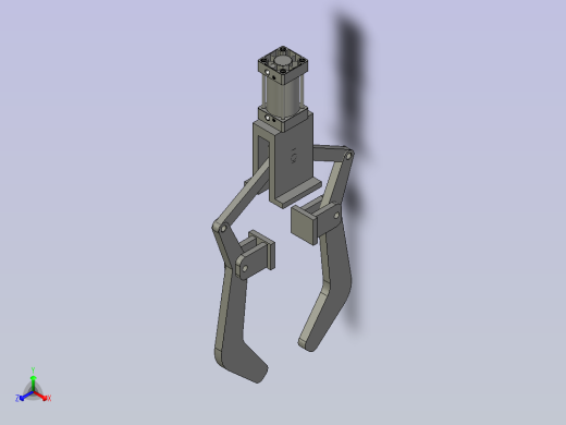 抱紧机构正等轴测缩略图