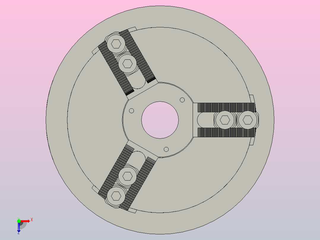 气动夹紧系统SCHUNK-0816126 ROTA TPS 125-26_Z, 0622俯视图