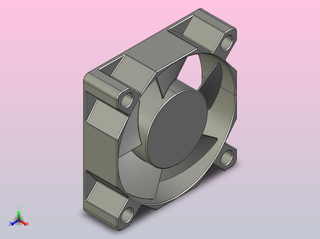 35×35×10mmDC轴流风机╱DC轴流风扇[TX3510H12]正等轴测图