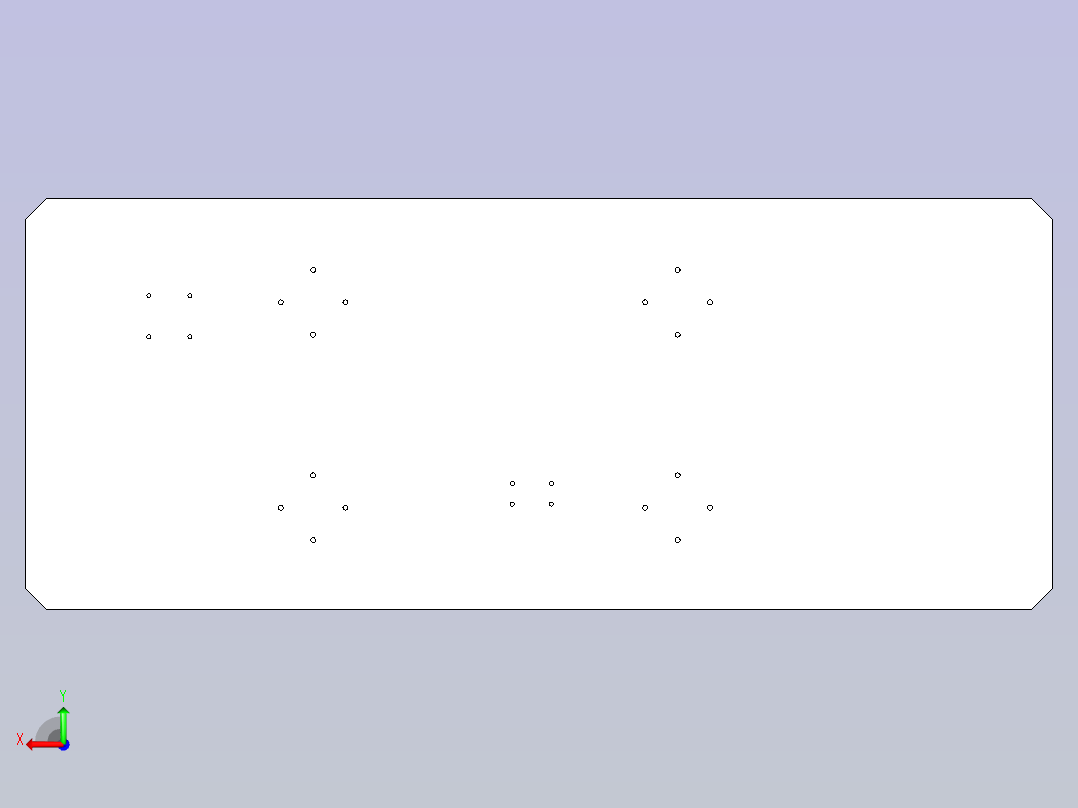 对角定位机构后视图