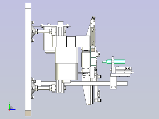 对角定位机构左视缩略图