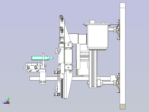 对角定位机构右视缩略图