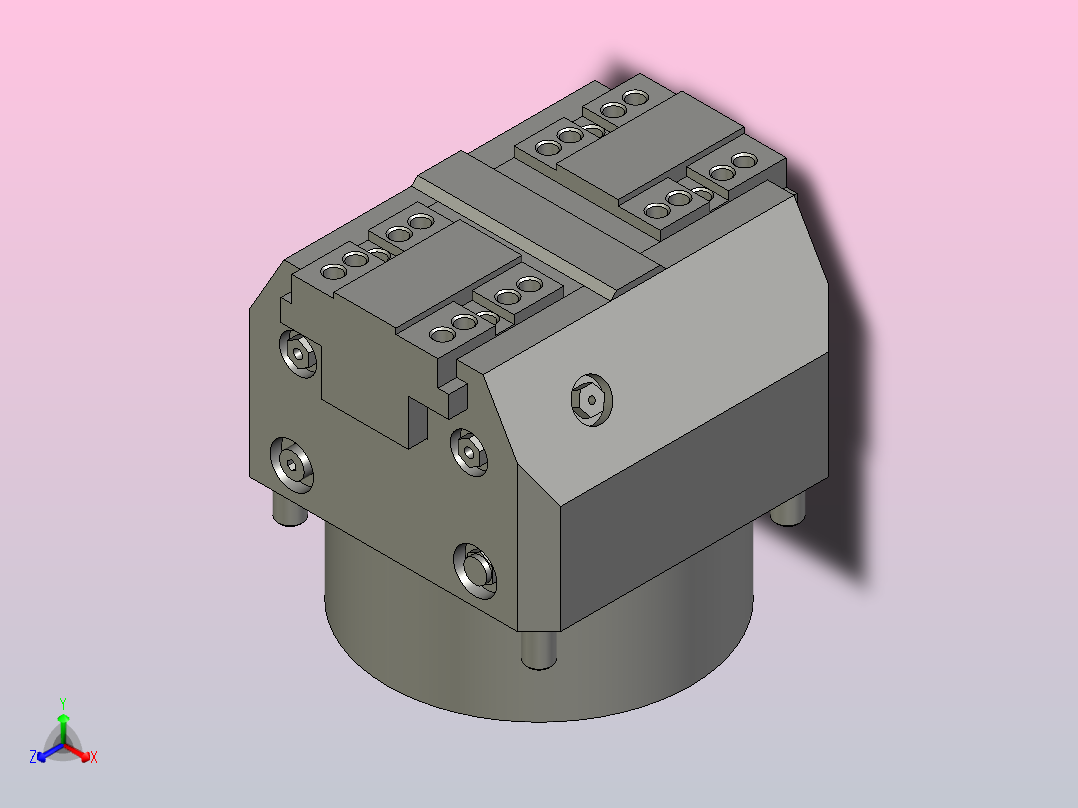 气动夹紧系统SCHUNK-0405282 KSF-LH-Z plus 100, 0正等轴测图