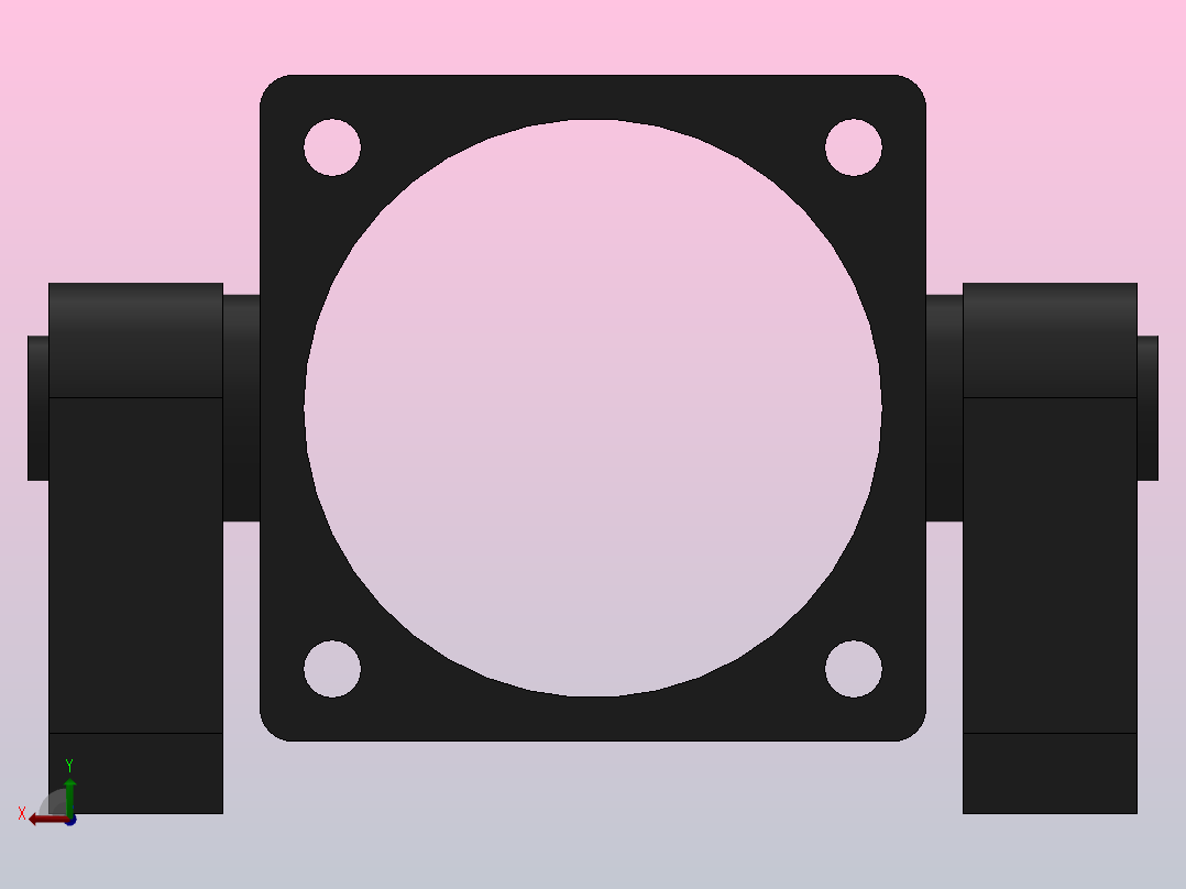 TBC后铰轴座[100]气缸附件后视图