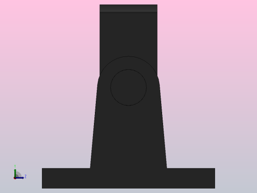 TBC后铰轴座[100]气缸附件左视缩略图