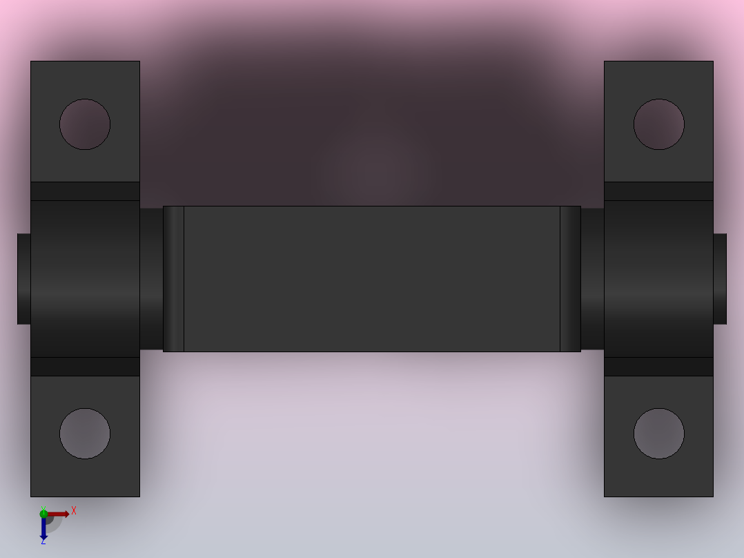 TBC后铰轴座[100]气缸附件俯视图