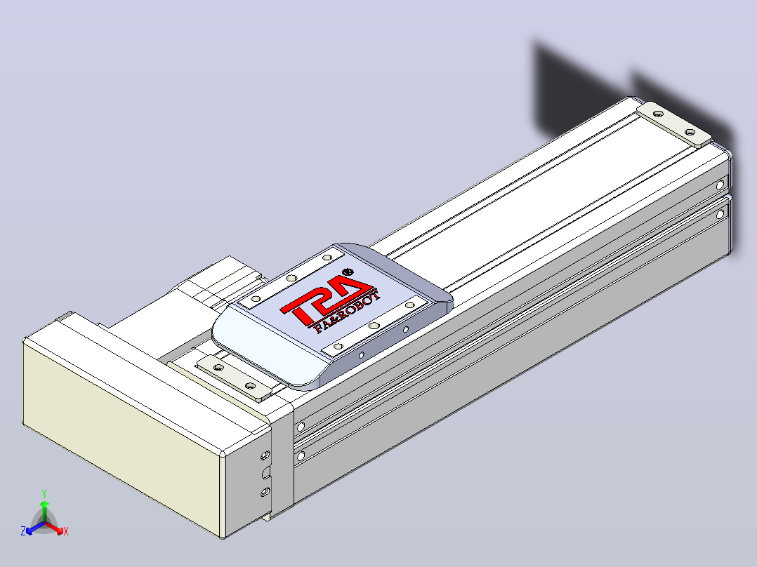 滚珠丝杠直线轴带导轨全封闭TPA-HCR-65S-1610C-L150-ML-Y-P10-N3主视图