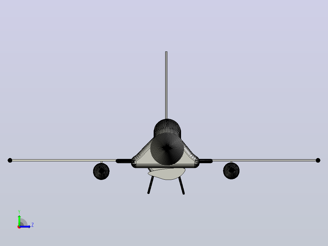 F-16 Fighting Falcon (USAF Thunderbird v2飞机左视图