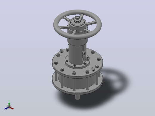 双作用执行机构-TM1简易顶装手轮机构[ZH200DA-1P]
