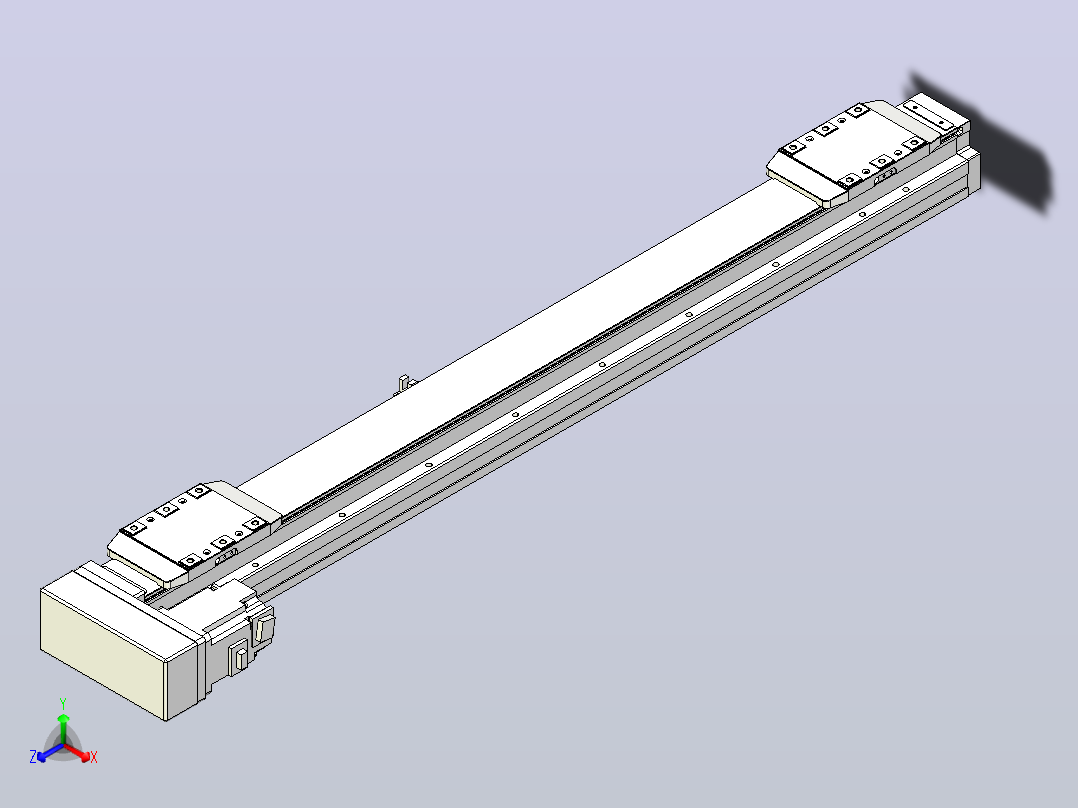 滚珠丝杠线性轴TPA-GCRS-80-1610C-L275-ML-M20-N3主视图