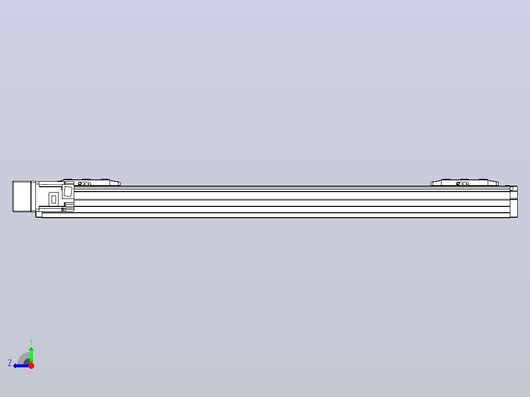 滚珠丝杠线性轴TPA-GCRS-80-1610C-L275-ML-M20-N3右视图