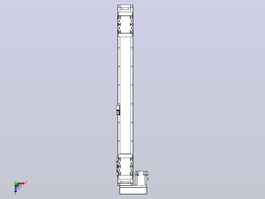 滚珠丝杠线性轴TPA-GCRS-80-1610C-L275-ML-M20-N3俯视缩略图