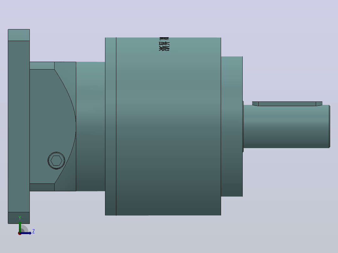 PLE160(孔输出)(35-114.3-200-M12)精密行星减速机[PLE160-4-S2-P2-40]左视图