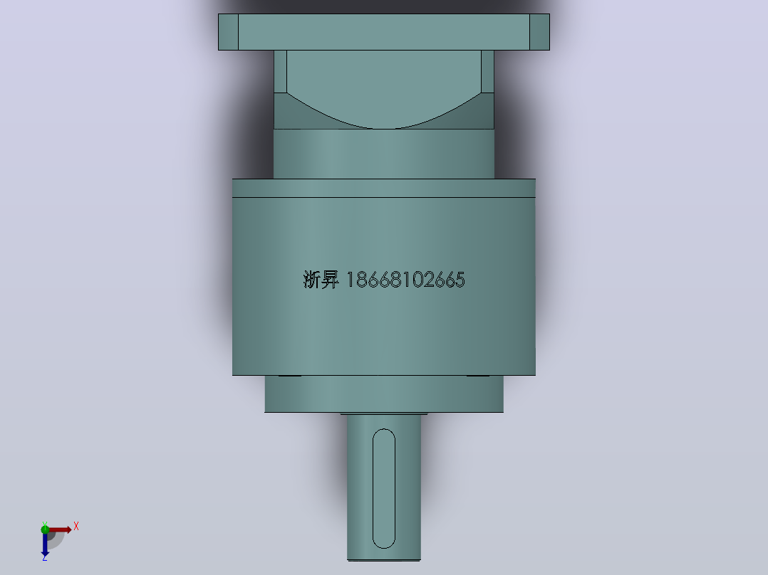 PLE160(孔输出)(35-114.3-200-M12)精密行星减速机[PLE160-4-S2-P2-40]俯视图