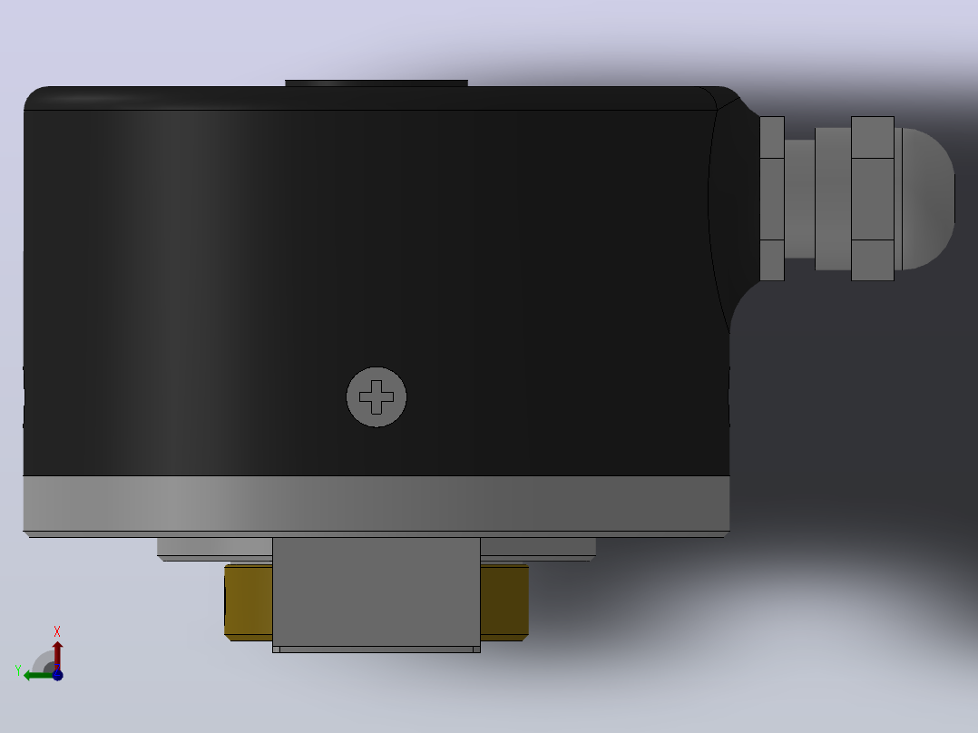 EKT5815-001系列增量式编码器_EKT5815-001俯视图
