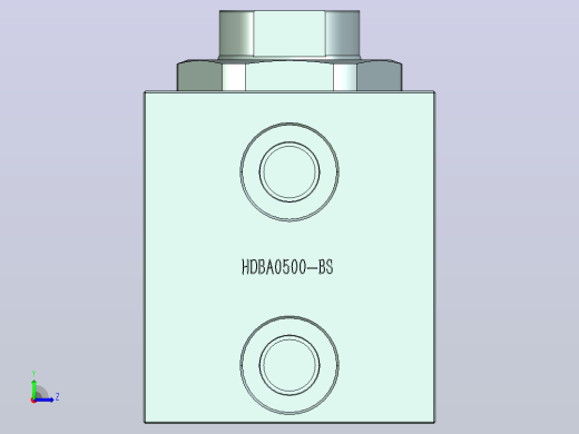 HDBA方型直线夹紧器HDBA0500-BS左视缩略图