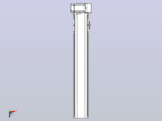 皮带直线轴半封闭可选导轨TPA-HNB-105D-90-L500-LU-Y-P20-N3俯视缩略图