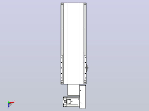 皮带直线轴半封闭可选导轨TPA-HNB-202D-140-L300-MR-Y-P75-N3俯视缩略图