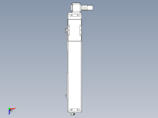 MCB10无尘皮带滑台[MCB10-L32-500-RU-100W-C3]俯视缩略图