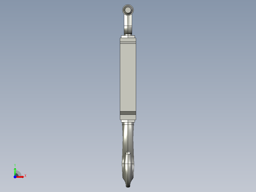 国标GB旋转式索具螺旋扣_CU型M14-285前视图