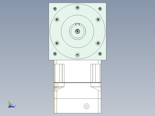 PW140双轴 PGH115-L1 19-70-90-M5 转向器PW140 双轴输出 带115斜齿减速机左视缩略图