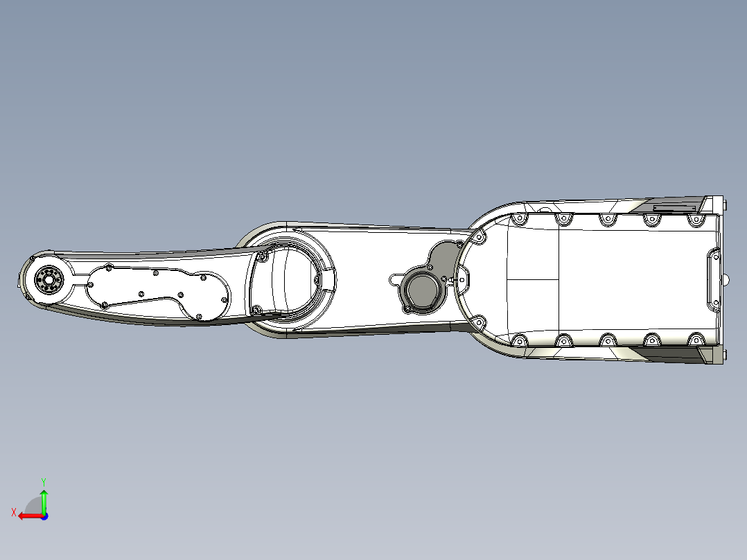 多自由度焊接机器人后视图