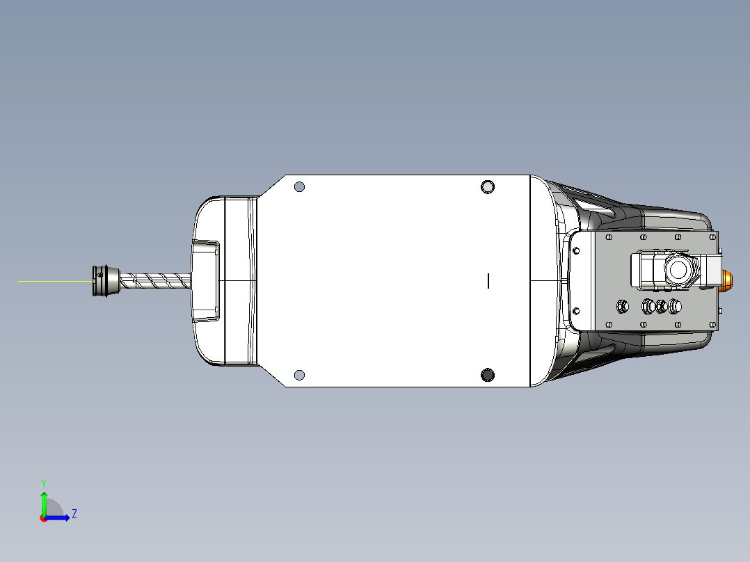 多自由度焊接机器人左视图