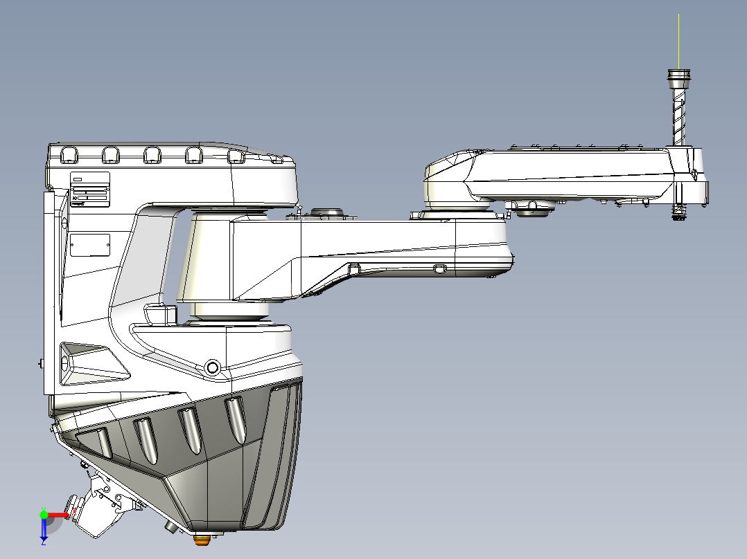 多自由度焊接机器人俯视图