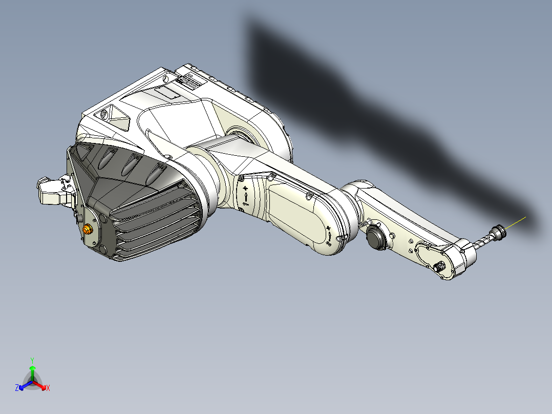 多自由度焊接机器人正等轴测图