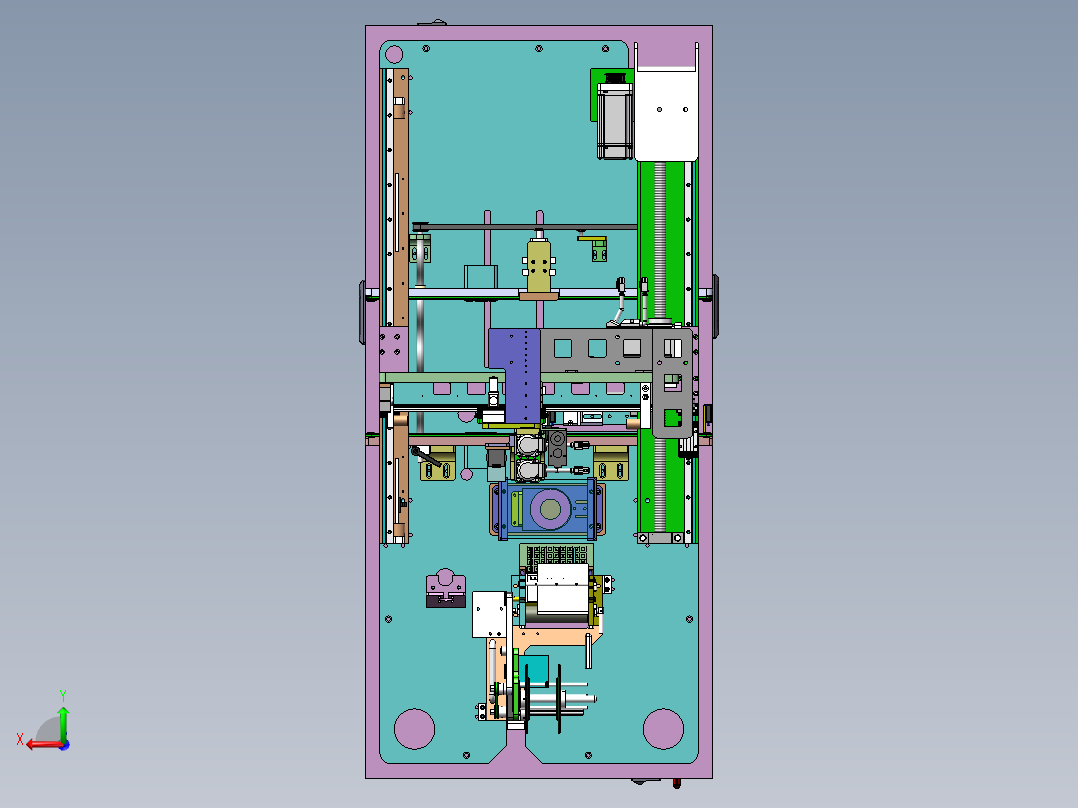 自动剥离高精度贴膜机sw18可编辑后视图