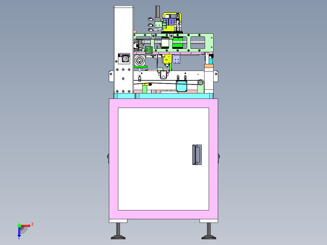 自动剥离高精度贴膜机sw18可编辑俯视图